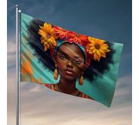 Stuff For Your Room Floral Headwrap : A Celebration Of Nature'S Beauty Flag Décoration de chambre pour homme (60 x 90 cm)