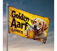 Stuff For Your Room Golden Aarf Tavern : Where Dogs Drink Beer ! Drapeau Man Cabe Decor Outdoor Bar Decor (30 x 45 cm)