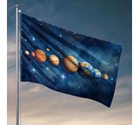 Stuff For Your Room Illustration of Planets In Space Flag Fall Decor Outdoor Flags For Room Girls (30 x 45 cm)