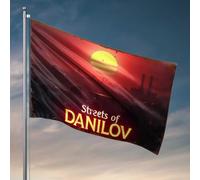 Stuff For Your Room Streets Of Danilov : A Post-Apocalyptic Sunset Flag Vintage Decor Outdoor Signs And Decor (152 x 244 cm)