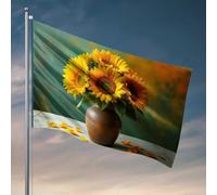 Stuff For Your Room Vibrant Tournesols dans un vase rustique Décoration de chambre pour homme (60 x 90 cm)