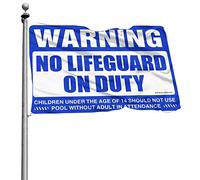 Stuff For Your Room Warning No Lifeguard On Duty Drapeau drôle Cadeaux pour mari Drapeaux muraux amusants (120 x 180 cm)