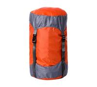 Stuff Sack - Polyester Cloth M L XL Sizes | Sleeping Bag Cover Sack Compression Storage Bag Clothes Organizer Space Saving Gear | for backpacking camping boating swimming travel hiking use, Orange XL