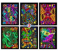 Stuff2Color Hors de ce monde (Affiches de coloration du velours flou) Lot de 6