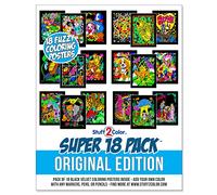 Stuff2Color Super lot de 18 affiches en velours pelucheux de 20,3 x 25,4 cm (édition originale)