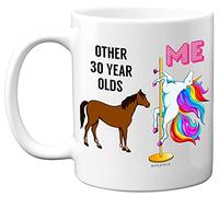Stuff4 Cadeau d'anniversaire 30 ans pour homme et femme - Tasse d'anniversaire licorne pour meilleur ami - Cadeau d'anniversaire parfait - Tasses amusantes pour homme et femme - 325 ml - En céramique