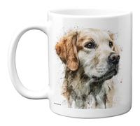 Stuff4 Cadeau pour amoureux des chiens - Tasse Golden Retriever - Cadeau fantaisie pour ami famille de la part d'un ami parent, propriétaire de chien, cadeau d'anniversaire amusant, 325 ml - Passe au