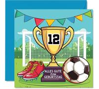 Stuff4 Carte d'anniversaire 12e garçon, Trophée des champions