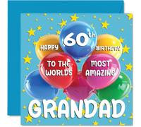 Stuff4 Carte d'anniversaire 60 ans pour grand-père, 60 ans