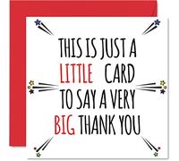 Stuff4 Carte de remerciement - Petite carte de remerciement pour toutes les occasions pour elle ou lui, carte de remerciement, 145 mm x 145 mm, cartes de remerciement pour cadeaux