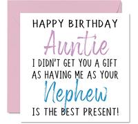 Stuff4 Cartes d'anniversaire amusantes pour une tante de neveu