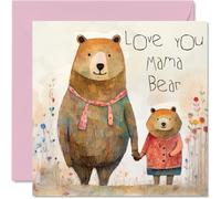 Stuff4 Cartes de fête des mères sincères pour maman - Carte d'anniversaire pour maman - Carte d'anniversaire pour maman de la part de sa fille, fils, cadeau d'anniversaire pour maman, 145 mm