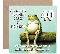 Stuff4 Drôle Carte d'Anniversaire 40 Ans, Sourire Assuré