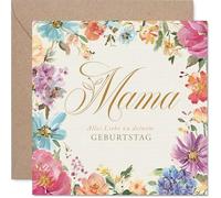 Stuff4 Herzliche Geburtstagskarte für Mama, Liebevolle Grüße