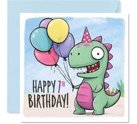Stuff4 Jolie carte d'anniversaire 7 ans - Amusant pour leur grand jour