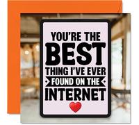 Stuff4 Jolie carte d'anniversaire pour mari, épouse, petit ami, petite amie - Carte d'anniversaire de mariage amusante pour femme, homme, elle, lui, 145 mm x 145 mm pour fiancé