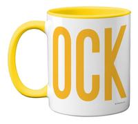 Stuff4 Rude Gifts - Tasse jaune C*ck - Cadeau fantaisie pour Bestie Pal de Best Friend Bestie, cadeaux d'anniversaire amusants, cadeaux d'anniversaire amusants, poignée jaune 325 ml, tasses en