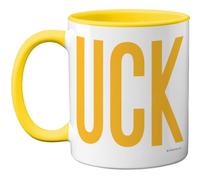 Stuff4 Rude Gifts - Tasse jaune Cu*k - Cadeau fantaisie pour Bestie Pal de la part de Best Friend Bestie, cadeaux d'anniversaire amusants, cadeaux d'anniversaire amusants, poignée jaune, 325 ml