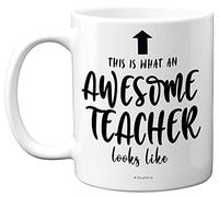 Stuff4 Superbe tasse de Noël pour enseignant - Cadeaux pour enseignants et tasses pour enseignants, tasses en céramique de 325 ml, passent au lave-vaisselle, cadeaux pour un enseignant, cadeau idéal