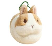 Stuffed Animal Bunny, 6.29in Soft Adorable Coin Pocket Ornament Plush Toy | Cute Rabbit Accessory Featuring Hidden Storage Compartment Holds Small Essen-tials While Decorating Bags And Spaces
