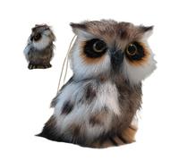 Stuffed Animal Owl - Design de chouette en peluche - Motif hibou en peluche - Design léger et léger - Vivid Eye Detail réaliste Mini figurine en forme de chouette pour enfants