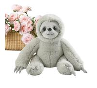 Stuffed Animal Sloth, Huggable Plush Toy, Soft Throw Pillow Companion, Cozy Cuddly Sleep Doll, Adorable Snuggle Decor Accent for Nursery, Bed, Sofa, Couch, Study, Table, Living Room, Bedroom, Kid