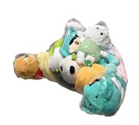 Stuffed Animal Storage Chair, 30L Clear Waterproof Organizer, Kids Plush Toy Storage Bean Bag, Soft Seat And Organizer Solution for Boys Girls Playroom Bedroom Game Room Daycare Nursery Dorm Corner