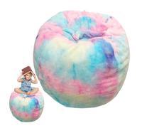 Stuffed Animal Storage Chair - Solution de couchage pour enfants, Soft Durable Storage, Nursery Room Decor, Spacious Holder, Playroom Child Comfort Seat | Grande capacité avec housse lavable pour