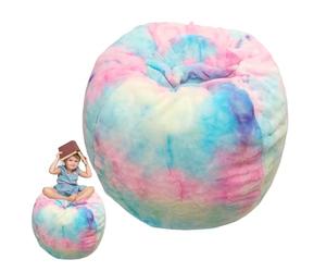 Stuffed Animal Storage Chair - Solution de couchage pour enfants, Soft Durable Storage, Nursery Room Decor, Spacious Holder, Playroom Child Comfort Seat | Grande capacité avec housse lavable pour