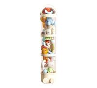 Stuffed Animal Storage Tube, Vertical Toy Holder, Transparent Doll Display Bucket, 4 Layers, Space-Saving Design, Ideal for Playroom, Bedroom, Plaything Display 63.7 Inch