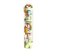 Stuffed Animal Storage Tube, Vertical Toy Tube, Transparent Display Bucket, 4 Layer Doll Holder, Space-Saving Corner Storage Organizer for Nursery Bedroom Dorm Kids Room