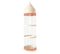 Stuffed Animal Tube, Doll Display, Space-Saving Transparent Dustproof Holder, Castle Plush Toy Storage Tube for Living Room Balcony Garage Dorm Classroom Bedroom Nursery, ABS