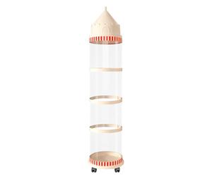 Stuffed Animal Tube, Transparent Vertical Plush Toy Organizer 50x11.81 inches, Dustproof Display Storage Castle for Living Room Nursery Balcony Dorm Garage Bedroom Classroom Décor Use