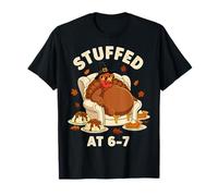 Stuffed at 6 7 Funny Six Seven Turkey Thanksgiving Meme T-Shirt