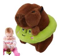 Stuffed Capybara Key Chain - Super Soft 4 Pouce Swimming Capybara Pendant, réaliste Plush Animals Charm, Cute Kawaii Design | Key Ring Toy For Backpack Purse Birthday Gift Kids Adults Accessories