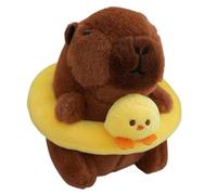 Stuffed Capybara Key Chain - Super Soft 4 Pouce Swimming Capybara Pendant, réaliste Plush Animals Charm, Cute Kawaii Design | Key Ring Toy For Backpack Purse Birthday Gift Kids Adults Accessories