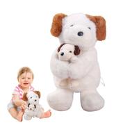Stuffed Dogs, Plush Puppy Holding Doll, Soft Fabric Cushion Toy and Cozy Indoor Decor, Soothing Companion for Kids, Sons, Or Girlfriends, Cute Animal Pillow Gift, 30cm Size