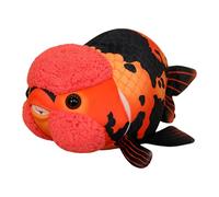 Stuffed Fish Plush Toy - Cute 3D Ranchu Carp Doll | Soft Companion Plush with Realistic Shape, Decorative Toy with Warm Texture for Kids Adults, Desktop Sofa Bedside Shelf Accessory for Birthday