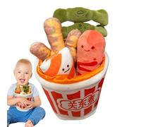Stuffed Food Plush Toy | Spicy Hot Pot Plush with Oden Design | Creative Fast Foodies Soft Plush Toy Set, Fun Decoration for Boys and Girls, Cute Food-Inspired Plush for Collecting and Gifting