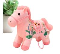 Stuffed Horse, New Year Chinese Mascot Ornament, 2026 Year of the Horse Plush, Decorative Holiday Feature, Soft Plush Function, Festive Décor Category, Ornament for Friends Family Home Office Use