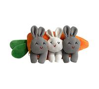 Stuffed Rabbit - Carrot Purse Toy Ornament | Adorable Bunny Plush with Zipper Storage for Women Girls Men Teen Birthday Easter Money Cash Change Card Lipstick Cosmetic Gift Accessory
