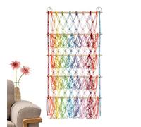 Stuffed Toy Net,4 Layers Bohemian Organizer - Adjustable Wall Mounted Macrame Holder, Boho Nursery Furniture Plush Organizer, Bohemian Height Adjustable Hammock For Bedroom, Nursery