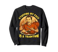Stuffing My Face Thanksgiving Turquie Automne Saison Sweatshirt