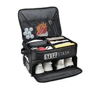 StuffStash Organiseur de coffre de golf - avec compartiments à chaussures, séparateurs, rangement pour t-shirts, gants, balles et plus encore - Rangez des accessoires dans votre voiture ou VUS -