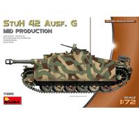 Stuh 42 Ausf. G Mid Prod Tank 1:72 Kit De Modèle En Plastique MINIART