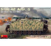 Stuh 42 Ausf. G Montantes Prod (Jul-Oct 1943) Réservoir 1:3 5 Plastic Model Kit