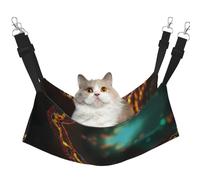 stujvc Dna Chaîne de lit pour chat avec fenêtre douce et réglable pour chat d'intérieur et petits animaux