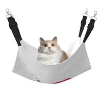 stujvc Lit doux pour chat avec fenêtre et drapeau du Panama - Hamac réglable - Confortable - Pour chats d'intérieur et petits animaux