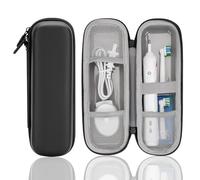 Stukcae Étui de voyage pour brosse à dents électrique Oral-B Pro 1000, 2000, 3000, 3500, coque rigide de transport avec doublure grise étanche, poche en maille pour accessoires