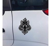 Stukk Stickers Autocollant en Vinyle avec tête de Sanglier en Forme de tête de Dessin animé pour fenêtre de Voiture 13 cm x 17,8 cm - Noir